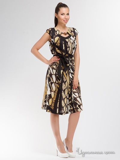 Платье Felibella, цвет бежевый, черный