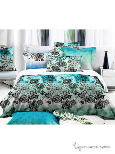 Комплект постельного белья Евро, сатин Василиса, цвет Мультиколор