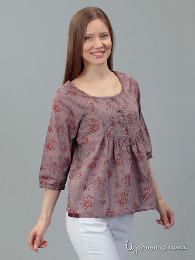 Блуза Tom Tailor, цвет бордовая