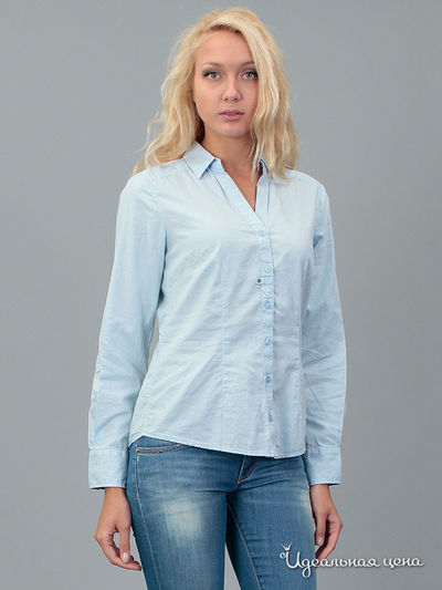 Блуза Tom Tailor, цвет голубая