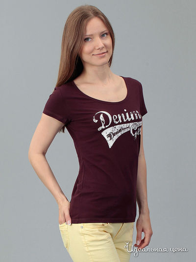 Футболка Tom Tailor, цвет бордовая
