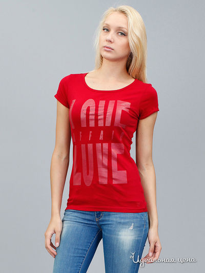 Футболка Tom Tailor, цвет красная