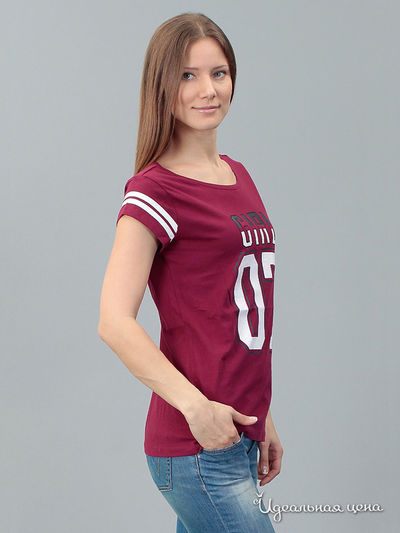 Футболка Tom Tailor, цвет бордовая