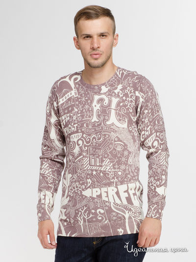 Джемпер Realto, цвет молочный, пурпурный