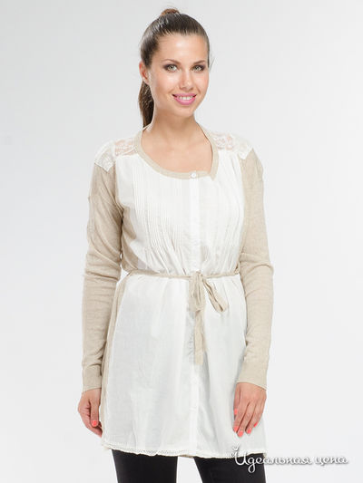 Блуза Ultra Moda, цвет белый, бежевый