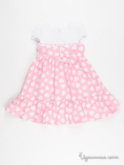 платье PARVAST,цвет белый/розовый Parvast, цвет белый/розовый