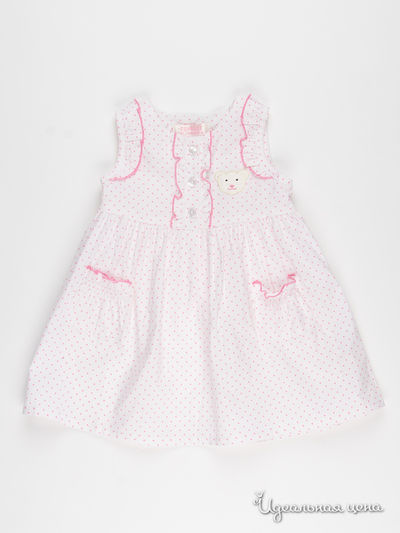 Платье Parvast, цвет белый, розовый