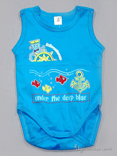 Боди Фламинго, цвет голубой