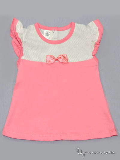 Блуза Фламинго, цвет коралловый, серый