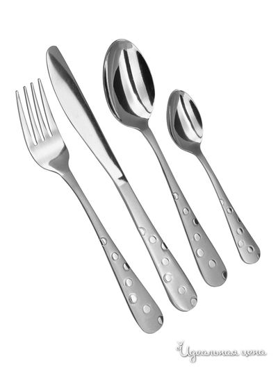 Набор столовых приборов, 24 предмета Regent, цвет стальной