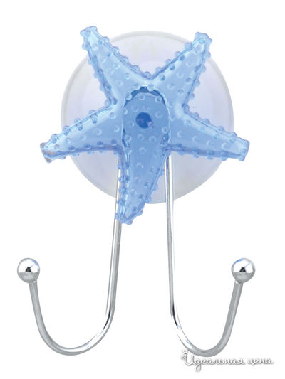 Крючок двойной Regent, цвет стальной