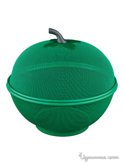Фруктовница с крышкой Regent, цвет зеленый