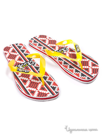 Вьетнамки Craabs, цвет желтый, красный