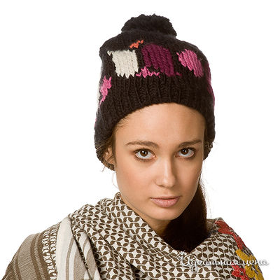 Шапка Roxy, цвет цвет темно-коричневый