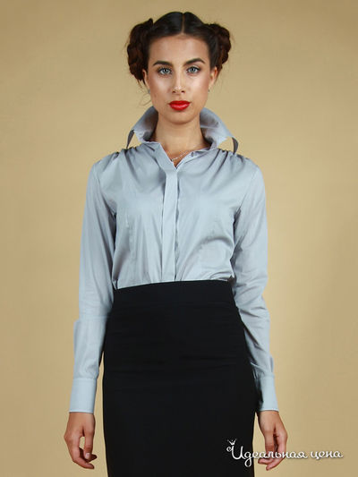 Блуза Satin, цвет серый