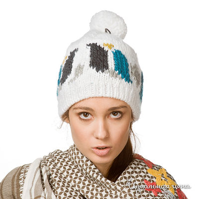 Шапка Roxy, цвет цвет белый