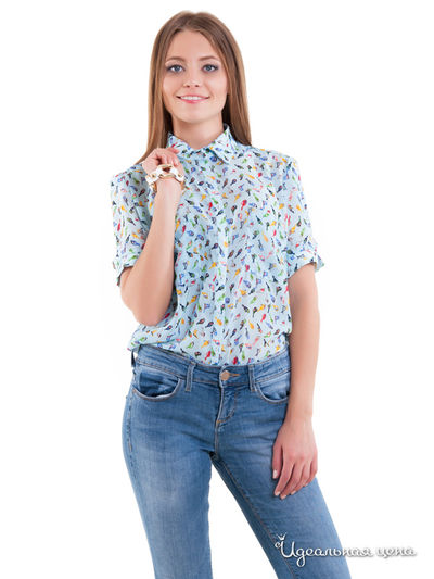 Блуза Bezko, цвет голубая