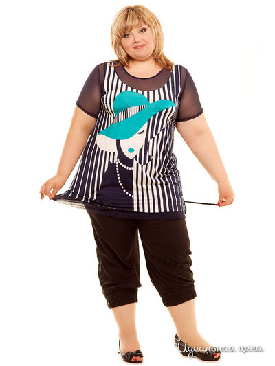 Туника Bezko, цвет темно-синяя, бирюзовая