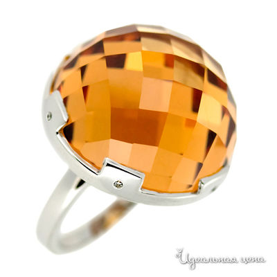 Кольцо Augarten, цвет шампань/прозрачный