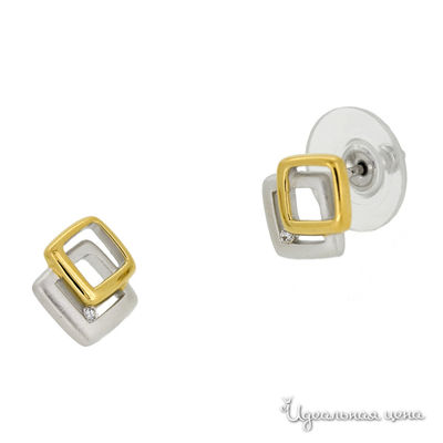 Пусеты Augarten, цвет серебряный, золотой