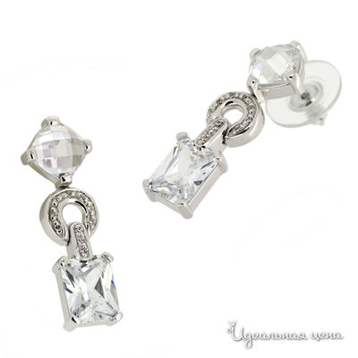 Пусеты Augarten, цвет прозрачный