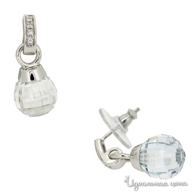 Пусеты Augarten, цвет прозрачный