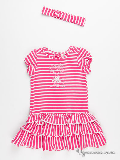 Комплект Deux par Deux, цвет розовый, белый