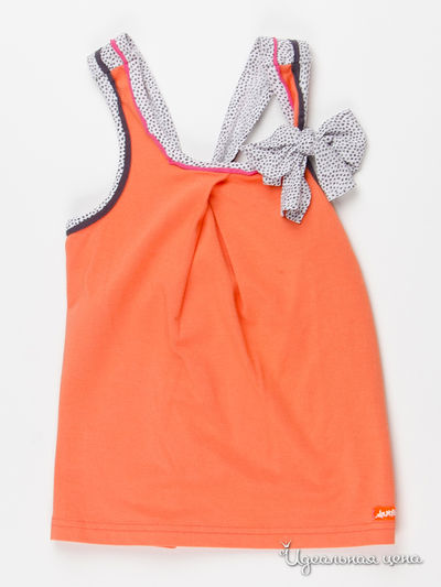 Топ Deux par Deux, цвет оранжевый, серый