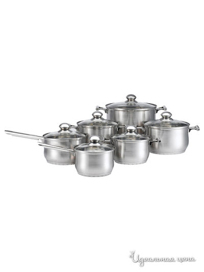 Набор посуды Kaiserhoff, цвет металл