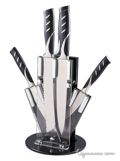 Набор ножей  6 предметов Bergner, цвет металл