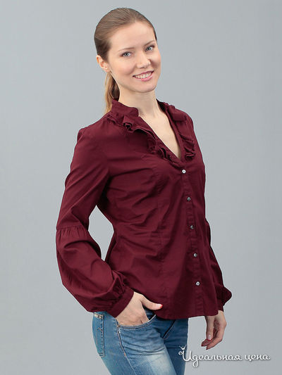 Блуза GAS, цвет бордовая