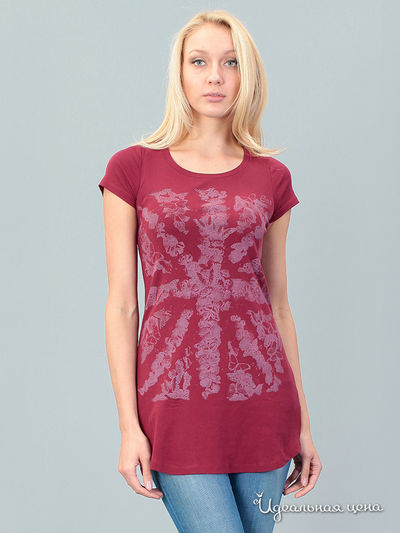 Футболка GAS, цвет бордовая