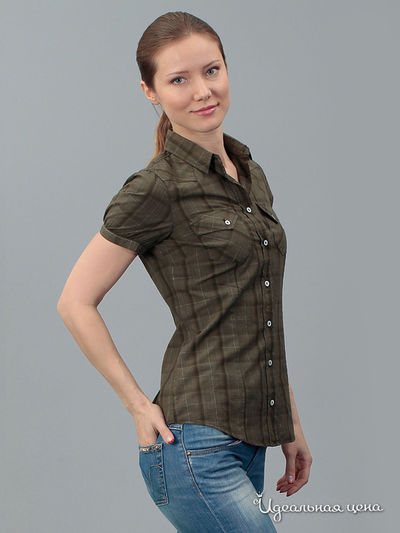 Блуза GAS, цвет зеленая