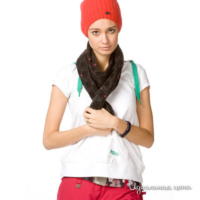 Шарф Roxy, цвет цвет серый / розовый