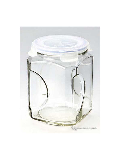 Контейнер для сыпучих продуктов, 2000 мл Glasslock, цвет blue/transparent
