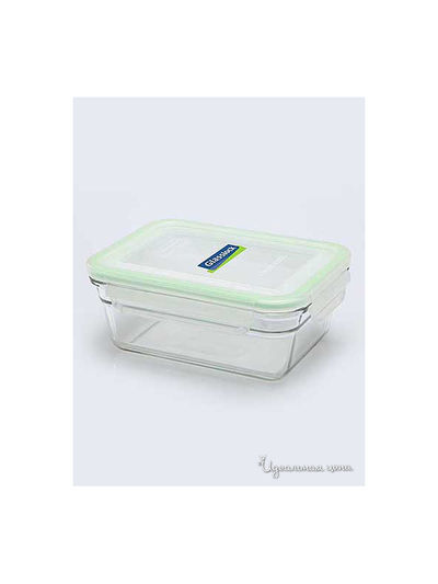 Контейнер прямоугольный, 970 мл Glasslock, цвет blue/transparent