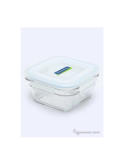 Контейнер квадратный, 1650 мл Glasslock, цвет blue/transparent