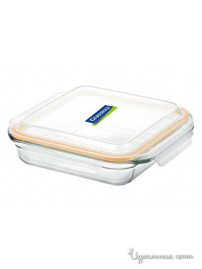Форма для запекания, 2100 мл Glasslock, цвет blue/transparent