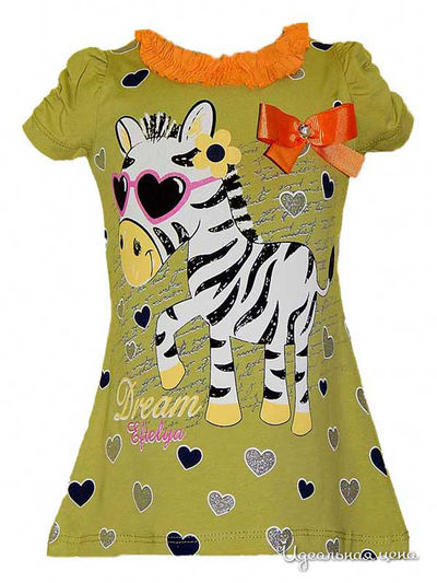 Туника Eftelya, цвет оливковая