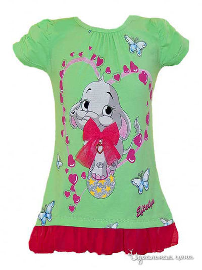 Туника Eftelya, цвет зеленая