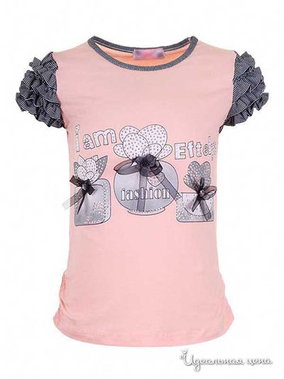 Футболка Eftelya, цвет персиковая