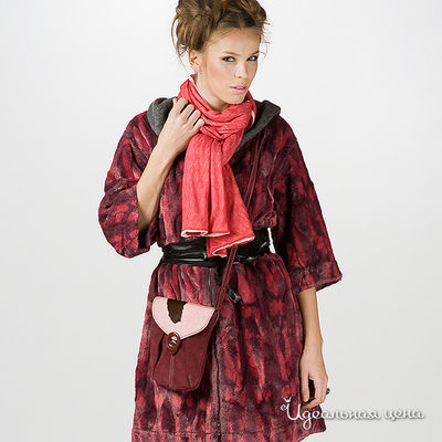 Палантин Artwizard, цвет цвет коралловый / топленое молоко