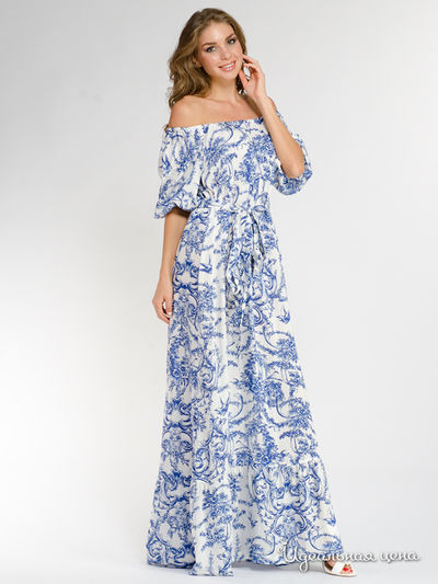 Платье Maria Rybalchenko, цвет белый, синий
