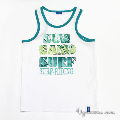 Майка Button Blue, цвет белый