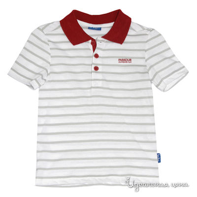 Поло Button Blue, цвет белый, серый