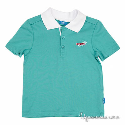 Поло Button Blue, цвет зеленый