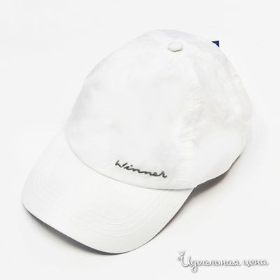 Бейсболка Button Blue, цвет белый