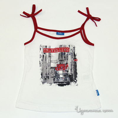 Майка Button Blue, цвет белый