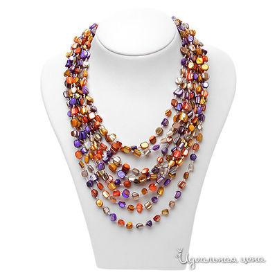 Бусы Migura, цвет цвет синий,оранжевый,серый