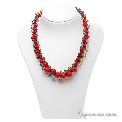 Колье Migura, цвет цвет бордовый,коричневый,серый,мистик